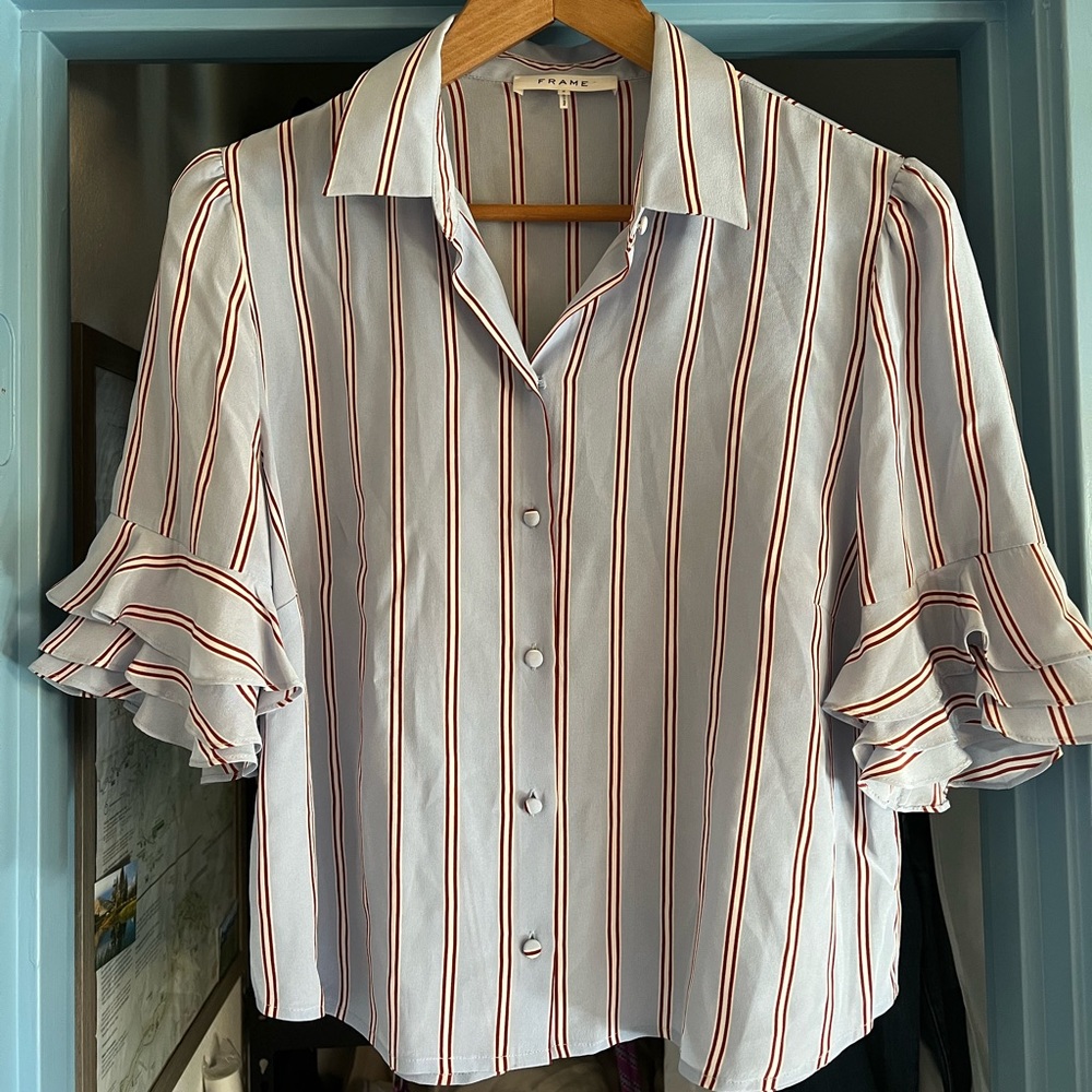 Frame 100% silk blouse